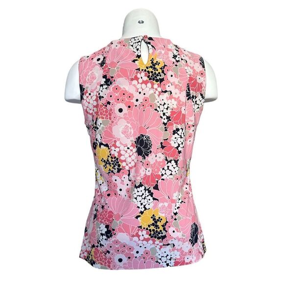 Tommy Hilfiger Women's Pink Sleeveless Floral‎ Print Blouse Size S - Picture 4 of 9